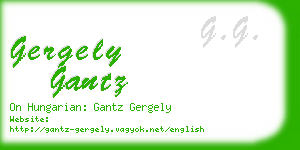 gergely gantz business card